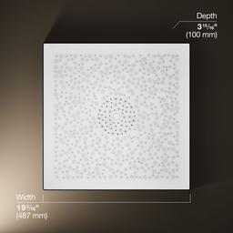 Kohler Real Rain 19'' two-function overhead shower panel, 1.75 gpm - White - image 3