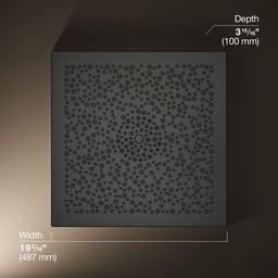 Kohler Real Rain 19'' two-function overhead shower panel, 2.5 gpm - Thunder Grey - image 3