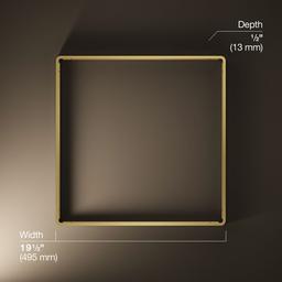 Kohler Real Rain Overhead panel trim - Vibrant Brushed Moderne Brass - image 2