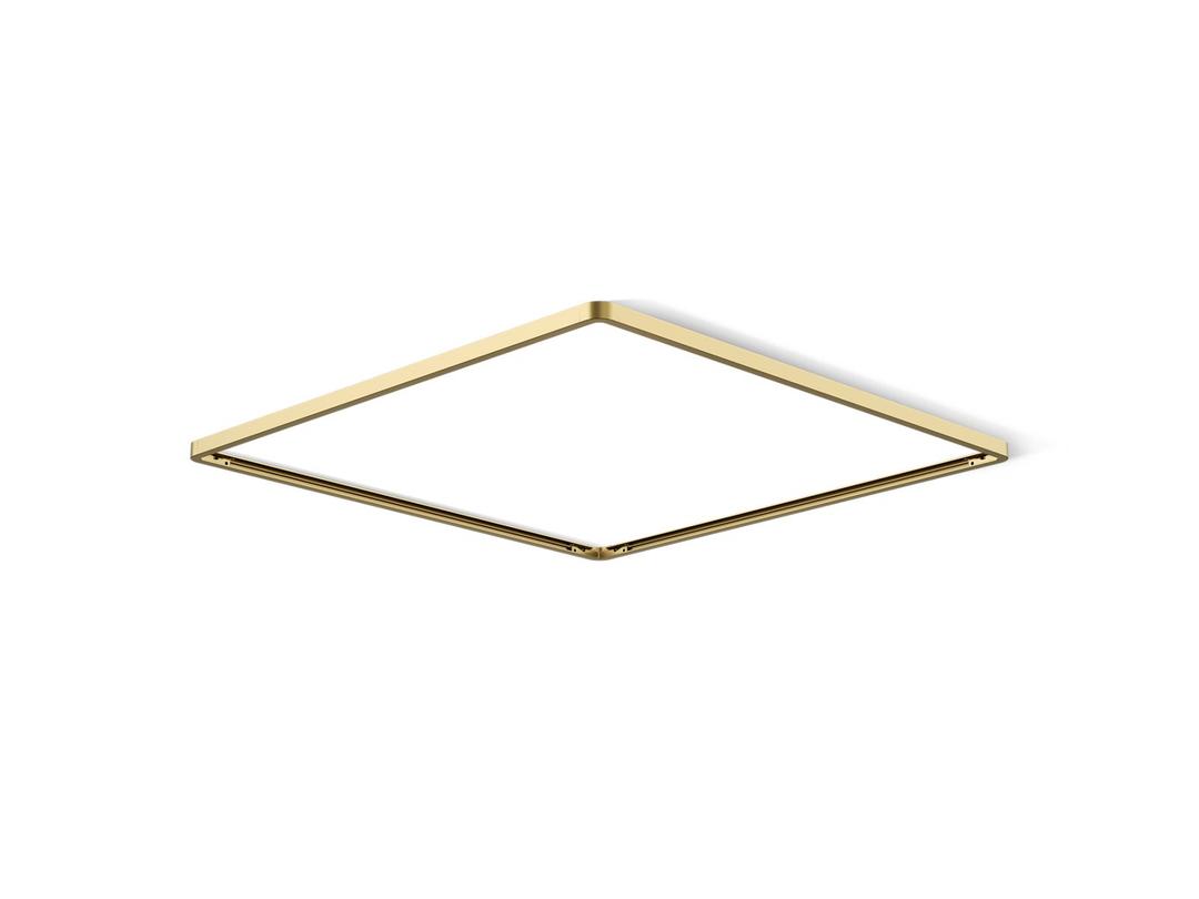Kohler Real Rain Overhead panel trim - Vibrant Brushed Moderne Brass by Kohler