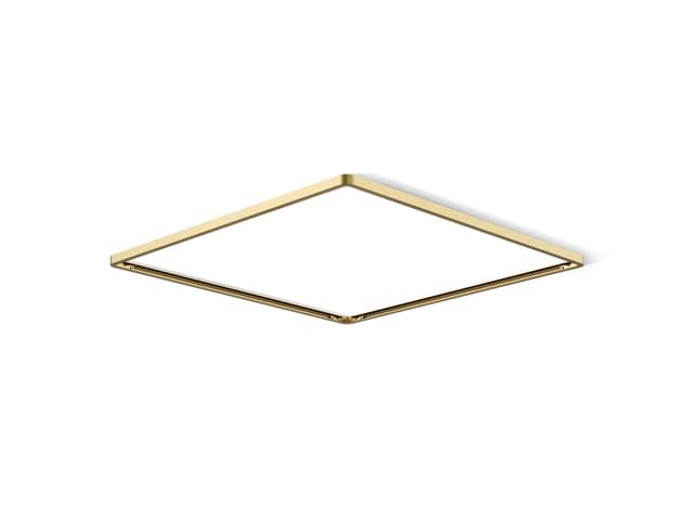 Kohler Real Rain Overhead panel trim - Vibrant Brushed Moderne Brass