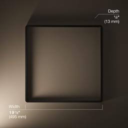 Kohler Real Rain Overhead panel trim - Matte Black - image 2