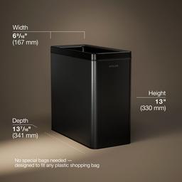 12-liter open-top trash can - image 3