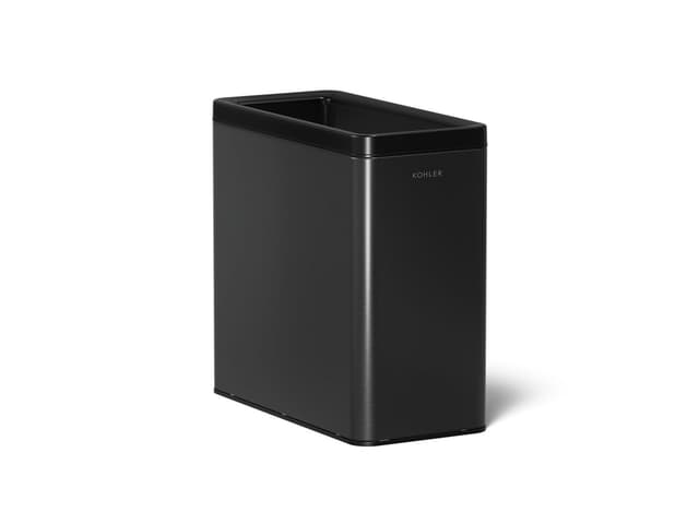 Kohler 12-liter open-top trash can - Black Stainless