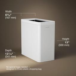 12-liter open-top trash can - image 3