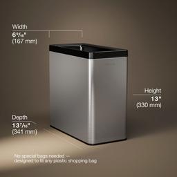 12-liter open-top trash can - image 3