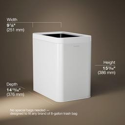 25-liter open-top trash can - image 3