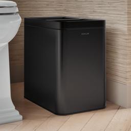 22-liter dual-compartment open-top trash can - image 2
