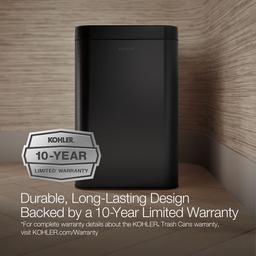 22-liter dual-compartment open-top trash can - image 7