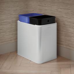 22-liter dual-compartment open-top trash can - image 8