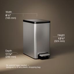 6-liter step trash can - image 3