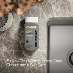 Prologue 33'' top-/undermount double-bowl kitchen sink - image 4