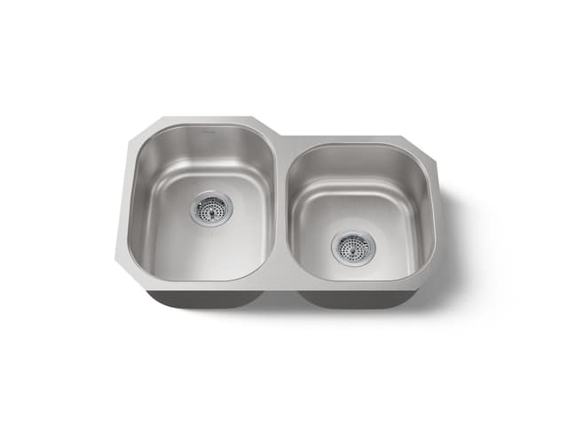 Kohler Undertone 31'' undermount double-bowl kitchen sink - Stainless Steel