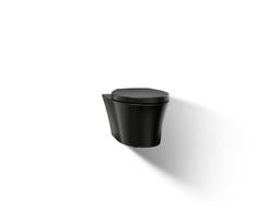 Kohler Veil Wall-hung compact elongated toilet, dual-flush - Black - image 1