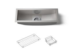 Kohler Undertone Trough 22'' undermount single-bowl kitchen sink - Stainless Steel - image 1