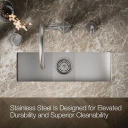 Kohler Undertone Trough 22'' undermount single-bowl kitchen sink - Stainless Steel - image 4