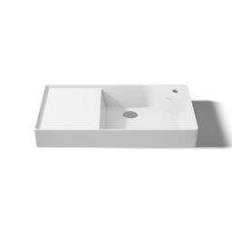 Kohler Spacity 30'' fireclay vanity top with integrated square sink - White - image 4