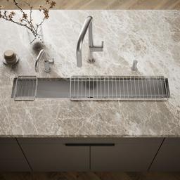 Kohler Undertone Trough 43'' undermount single-bowl kitchen sink - Stainless Steel - image 2