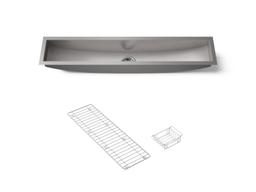 Kohler Undertone Trough 43'' undermount single-bowl kitchen sink - Stainless Steel - image 1