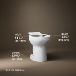 Kohler Cimarron Round-front toilet bowl - White - image 4