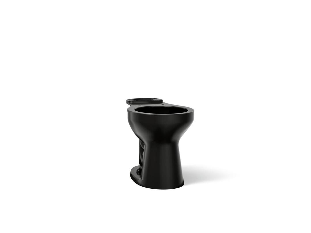 Kohler Cimarron Round-front toilet bowl - Black by Kohler