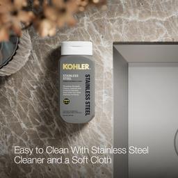 Kohler Poise 33'' undermount double-bowl kitchen sink - Stainless Steel - image 4