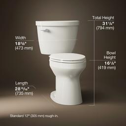 Kohler | Cimarron | Two Piece Toilet - Biscuit - image 3