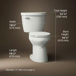 Kohler | Cimarron | Two Piece Toilet - Dune - image 3