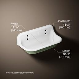 BrockwayE 36'' wall-mount utility sink - image 11