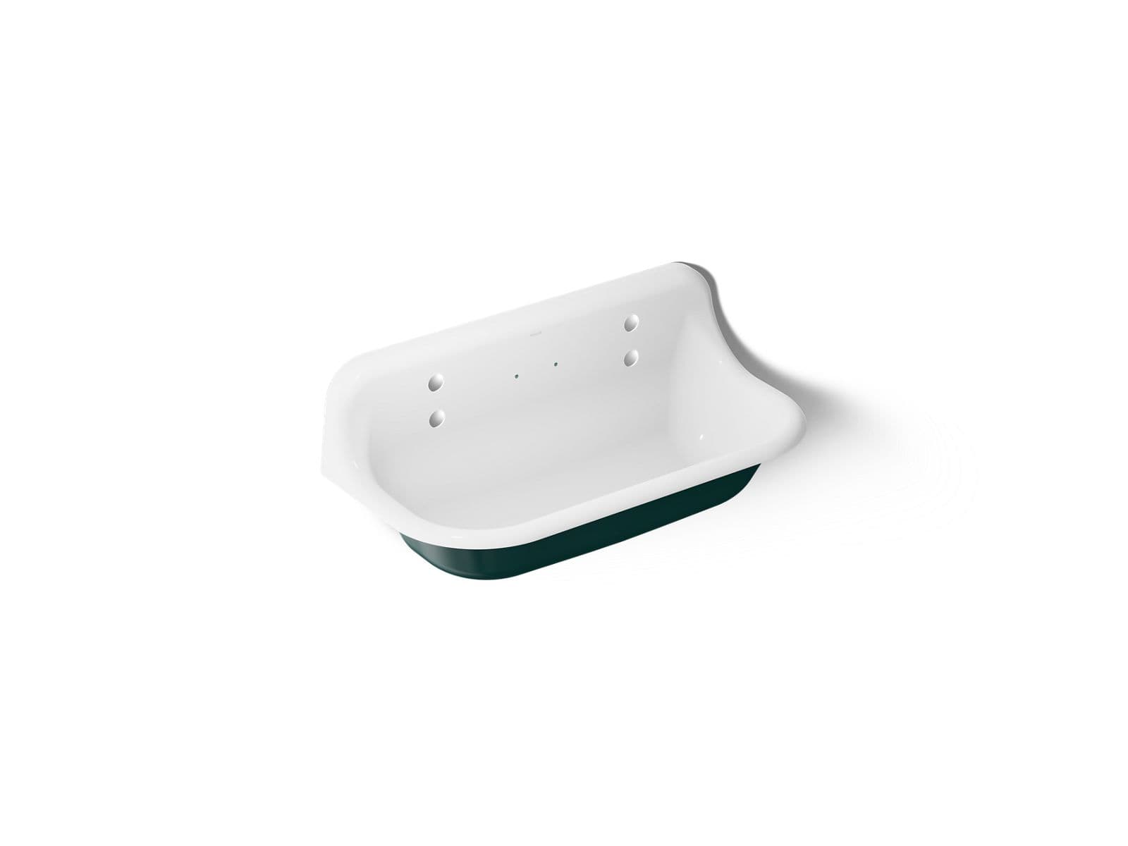 Kohler | Brockway | Wall Mount Laundry and Utility Sink - Teal Exterior With White Interior by Kohler
