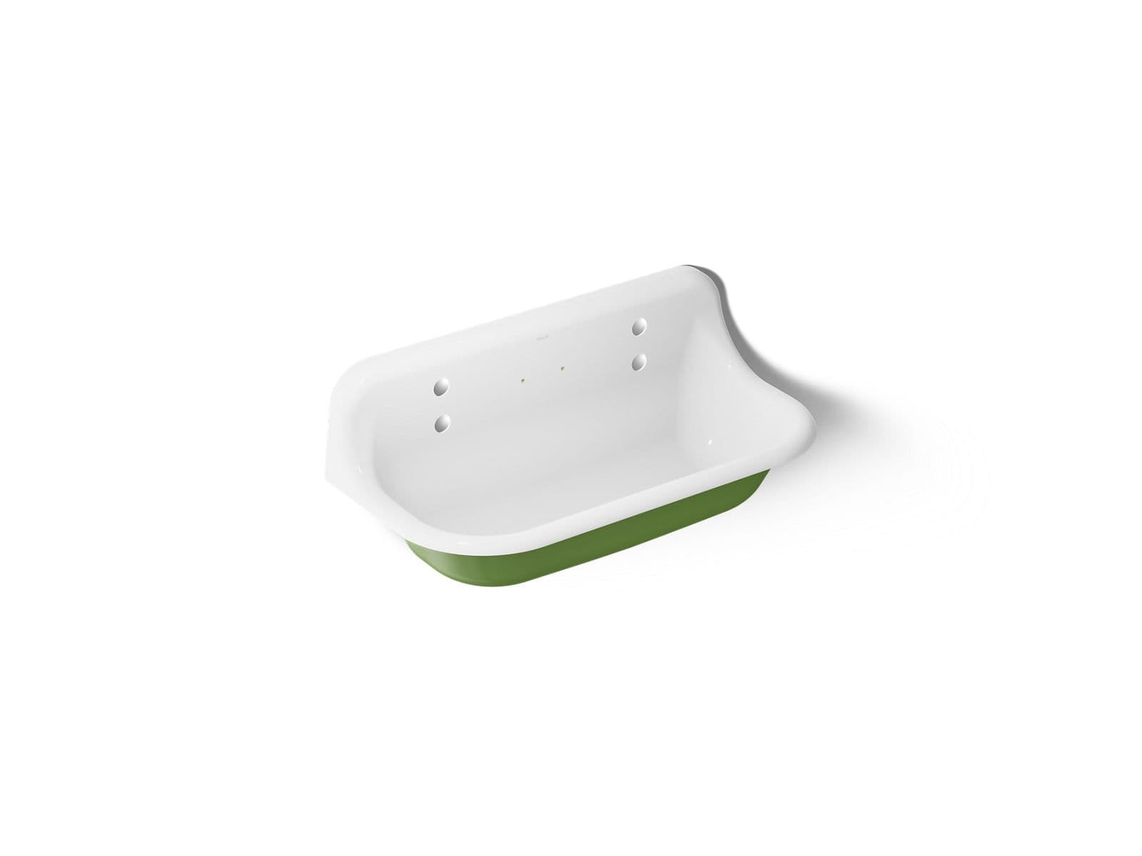 Kohler | Brockway | Wall Mount Laundry and Utility Sink - Fresh Green Exterior With White Interior by Kohler