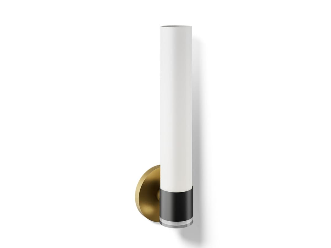 Kohler Purist One-light sconce - Black With Brass Trim by Kohler