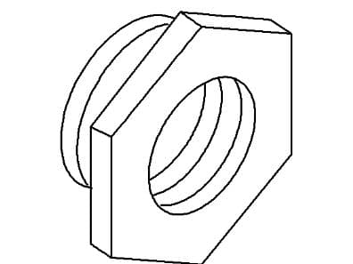 Kohler Genuine Parts NUT, .75-20unef-2a - Vibrant Brushed Moderne Brass by Kohler Genuine Parts