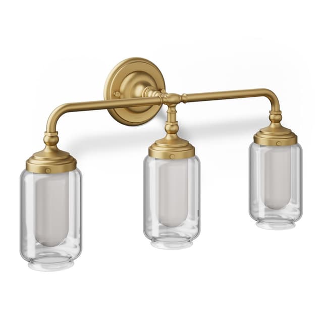 Kohler Artifacts Three-light sconce - Brushed Moderne Brass