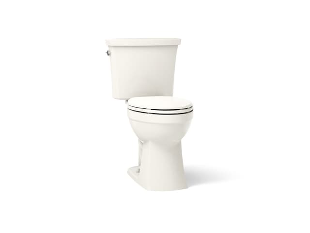 Kohler Kelston ContinuousClean ST two-piece elongated toilet, 1.28 gpf - Biscuit
