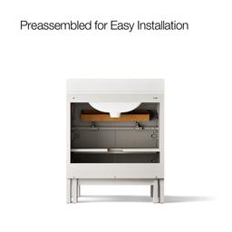 30'' bathroom vanity cabinet with sink and quartz top - image 10