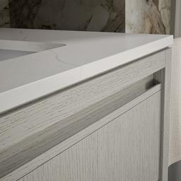 30'' bathroom vanity cabinet with sink and quartz top - image 8