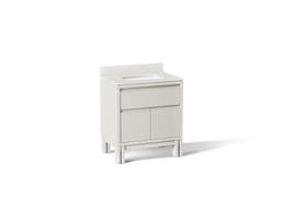 30'' bathroom vanity cabinet with sink and quartz top - image 1