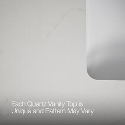 30'' bathroom vanity cabinet with sink and quartz top - image 6