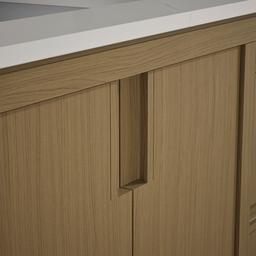 48'' bathroom vanity cabinet with sink and quartz top - image 8