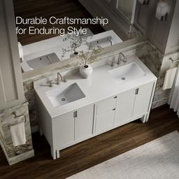 SoliveE 60'' bathroom vanity cabinet with sinks and quartz top - image 12