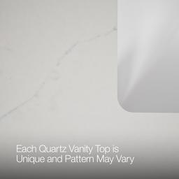 24'' bathroom vanity cabinet with sink and quartz top - image 6