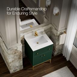 24'' bathroom vanity cabinet with sink and quartz top - image 11