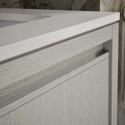 24'' bathroom vanity cabinet with sink and quartz top - image 7