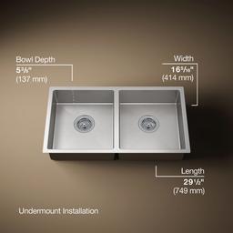 Kohler | Strive | Kitchen Sink - Stainless Steel - image 3