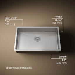 Kohler | Strive | Kitchen Sink - Stainless Steel - image 3