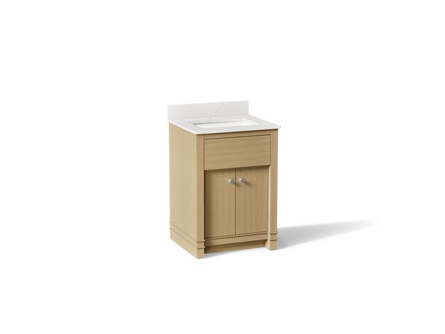 AlouetteE 24'' bathroom vanity cabinet with sink and quartz top