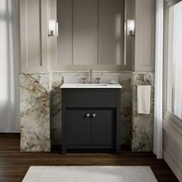AlouetteE 30'' bathroom vanity cabinet with sink and quartz top - image 2