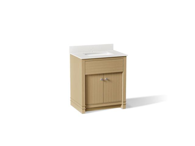 AlouetteE 30'' bathroom vanity cabinet with sink and quartz top