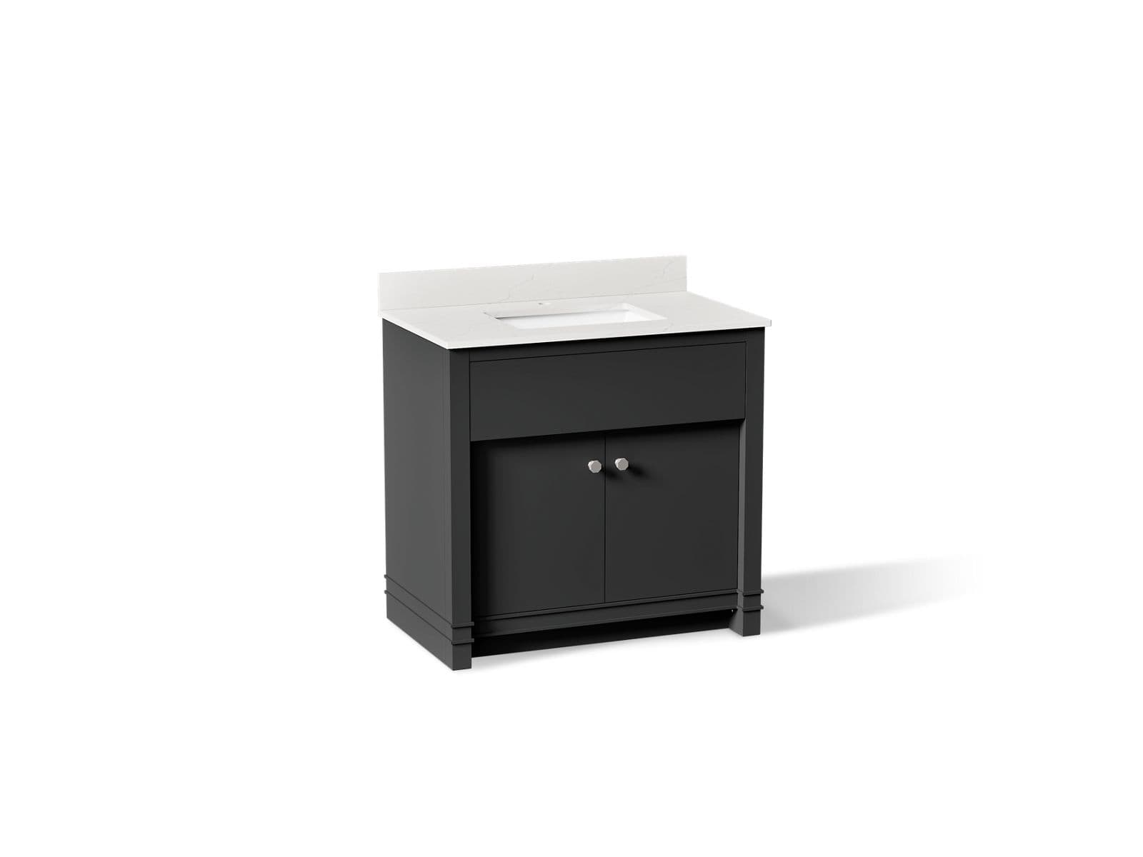 Kohler Alouette™ 36" bathroom vanity cabinet with sink and quartz top by Kohler